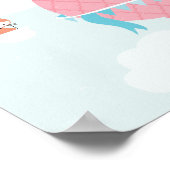 Hot Air ballon Girl Nursery Art Poster (Hoek)