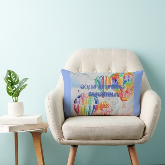 Hot Air ballon Good Morning Sunshine Cushion Kussen (Stoel)