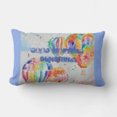 Hot Air ballon Good Morning Sunshine Cushion Kussen (Voorkant)