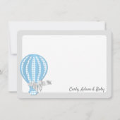 Hot Air ballon Hartelijk dank Bedankkaart (Voorkant)