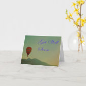 Hot Air ballon, kom snel goed Kaart (Gele Bloem)