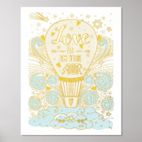 Hot Air ballon "Liefde zit in de lucht"