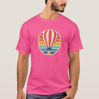 Hot Air Ballon Retro I Ride Aviation Hot Air Ride T-shirt