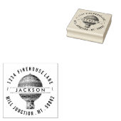 Hot Air Ballon Return Address Stamp Rubberstempel (Gestempeld)