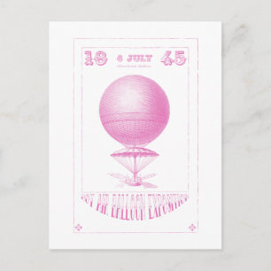 Hot Air Ballon Steampunk briefkaarten