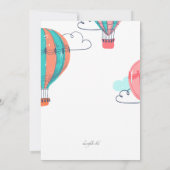 Hot Air Ballon Uitnodiging (Achterkant)