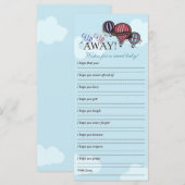 Hot-air ballon - Vernis voor geheugennotitie voor  (Voorkant / Achterkant)