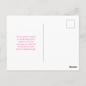 Hot Air ballon Waterverf Patroon Dank u Briefkaart (Achterkant)