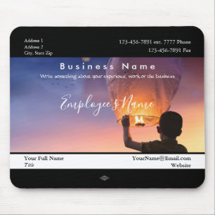 Hot Air ballon werknemer Foto Mousepad Muismat