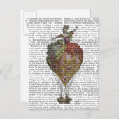 Hot Air Ballon Woman 3 Briefkaart (Voorkant / Achterkant)