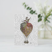 Hot Air Ballon Woman 3 Briefkaart (Staand voorkant)