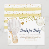 Hot-air ballonboeken voor het uitnodigen van baby uitnodiging briefkaart (Voorkant / Achterkant)