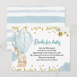 Hot-Air ballondierboeken voor baby-invitatie Uitnodiging Briefkaart