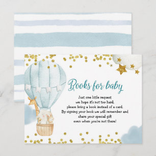 Hot-Air ballondierboeken voor baby-invitatie Uitnodiging Briefkaart