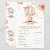 Hot-Air ballondieren raden het juiste prijsspel (Voorkant / Achterkant)