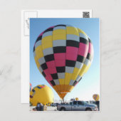 Hot air ballonfestival briefkaart (Voorkant / Achterkant)