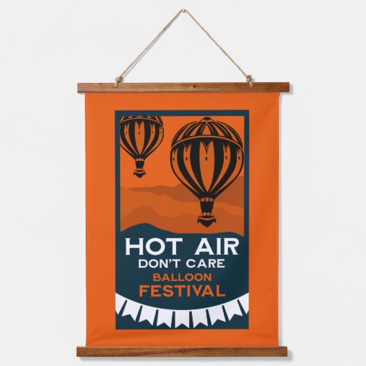 Hot Air-ballonfestival Hangend Wandkleed (Voorkant)