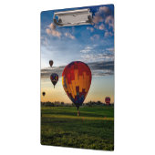 Hot-Air-ballonfestival in een prachtige Cloudy Sky Klembord (Links)