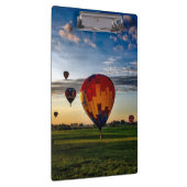 Hot-Air-ballonfestival in een prachtige Cloudy Sky Klembord (Rechts)