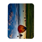 Hot-Air-ballonfestival in een prachtige Cloudy Sky Magneet (Verticaal)