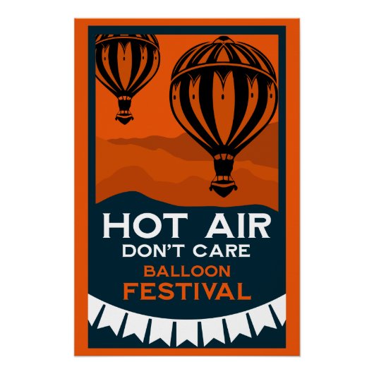 Hot Air-ballonfestival Perfect Poster (Voorkant)