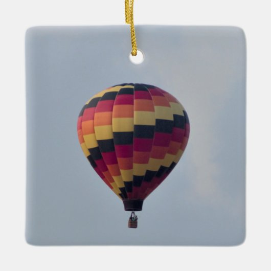 Hot-Air ballonfotoOrnament Keramisch Ornament (Voorkant)