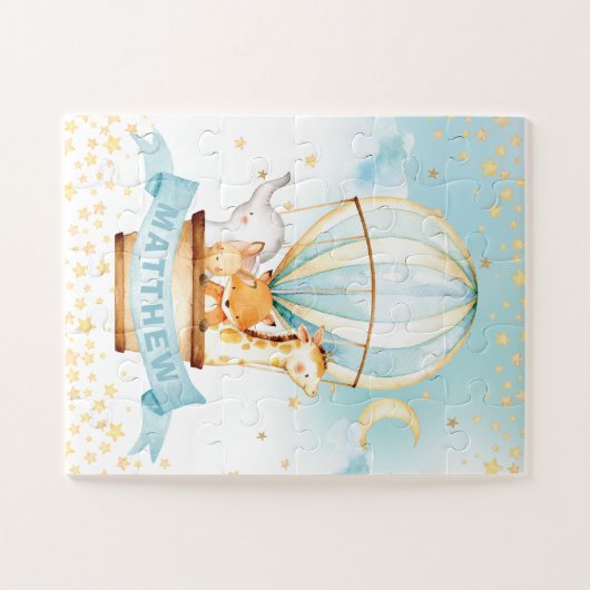 Hot-Air ballonkokers Aangepaste dieren Legpuzzel (Horizontaal)