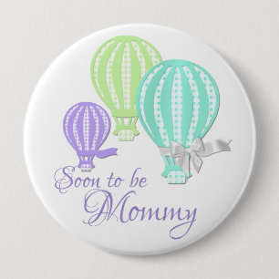 Hot Air ballonmammie Ronde Button 4,0 Cm