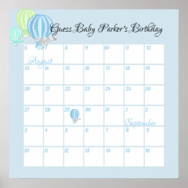 Hot Air-ballonnen, denk aan de vervaldatum van de  Poster