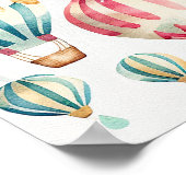 Hot-Air-ballonnen Kunstafdrukken Poster (Hoek)