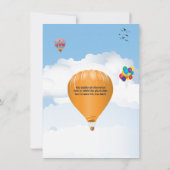 Hot-Air-ballonpartij Kaart (Achterkant)