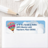 Hot-Air-ballonretouradres Etiket (Insitu)