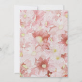 Hot Air ballonroze Baby shower Kaart (Achterkant)