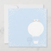 Hot Air ballons Spring Baby Blue Weddenschap Kaart (Achterkant)