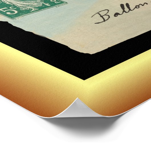 Hot Air ballonvis ~ "Ferdinand" Lagleize ~ Poster (Hoek)