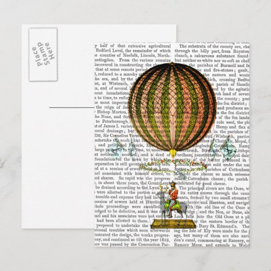 Hot Air ballonzephire 2 Briefkaart (Voorkant / Achterkant)