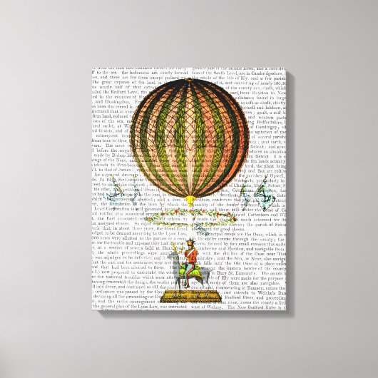 Hot Air ballonzephire Canvas Afdruk (Voorkant)