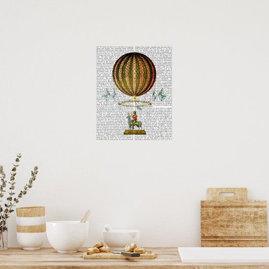 Hot Air ballonzephire Poster (Keuken)