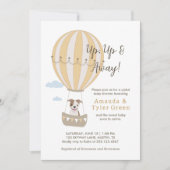 Hot Air Balloon Baby shower Uitnodigen met Schatti Kaart (Voorkant)