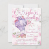 Hot Air Balloon Baby Shower Uitnodigingen (Voorkant)