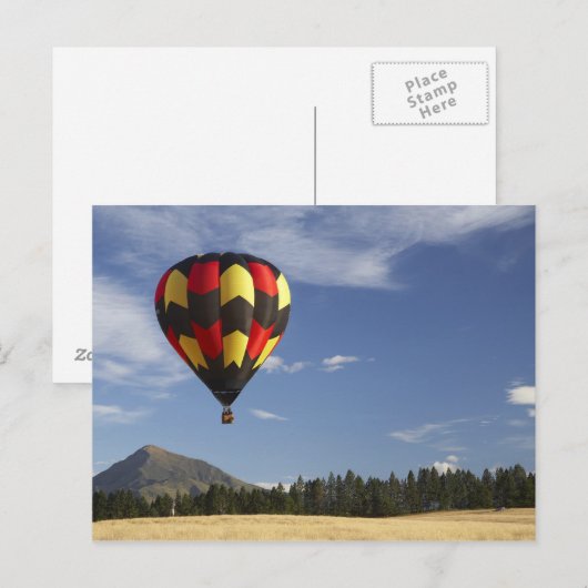 Hot Air Balloon bij Wanaka, Zuid-eiland, New Briefkaart (Voorkant / Achterkant)