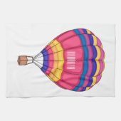 Hot air balloon cartoon illustration theedoek (Horizontaal)