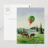 HOT AIR BALLOON DOOR SHARON SHARPE BRIEFKAART (Voorkant / Achterkant)