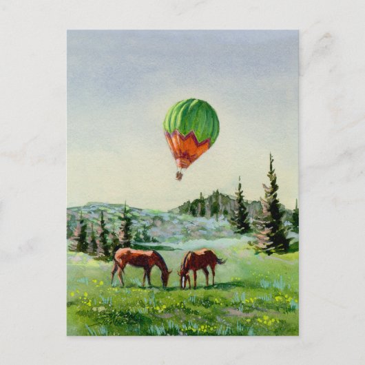 HOT AIR BALLOON DOOR SHARON SHARPE BRIEFKAART (Voorkant)