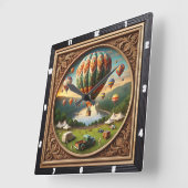 Hot Air Balloon Festival Square Vierkante Klok (Hoek)