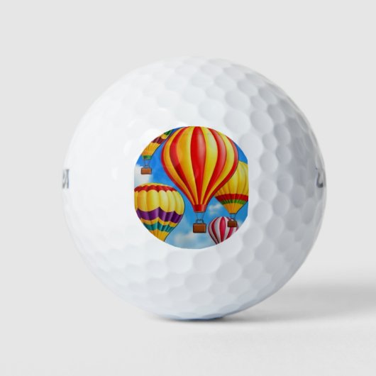 **HOT AIR BALLOON* GOLF LOVER'S GOLF BALL GOLFBALLEN (Voorkant)