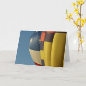 HOT AIR BALLOON NOTECARDS KAART (Gele Bloem)