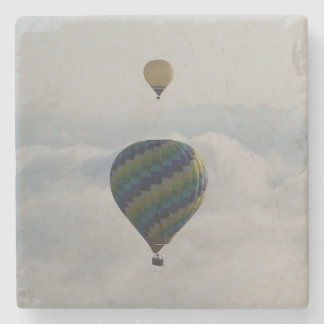 Hot Air Balloon Over Cloudy Tuscan Sky Stenen Onderzetter