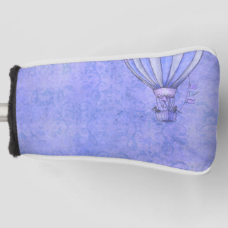Hot Air Balloon Paper Texture - Blue Golfheadcover