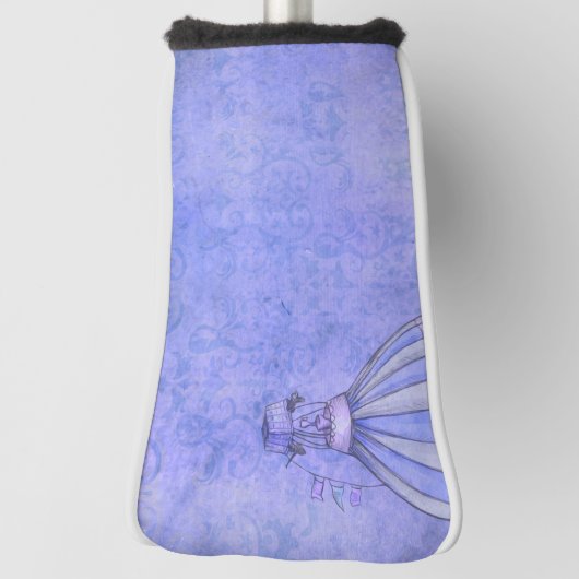 Hot Air Balloon Paper Texture - Blue Golfheadcover (Draai 90)